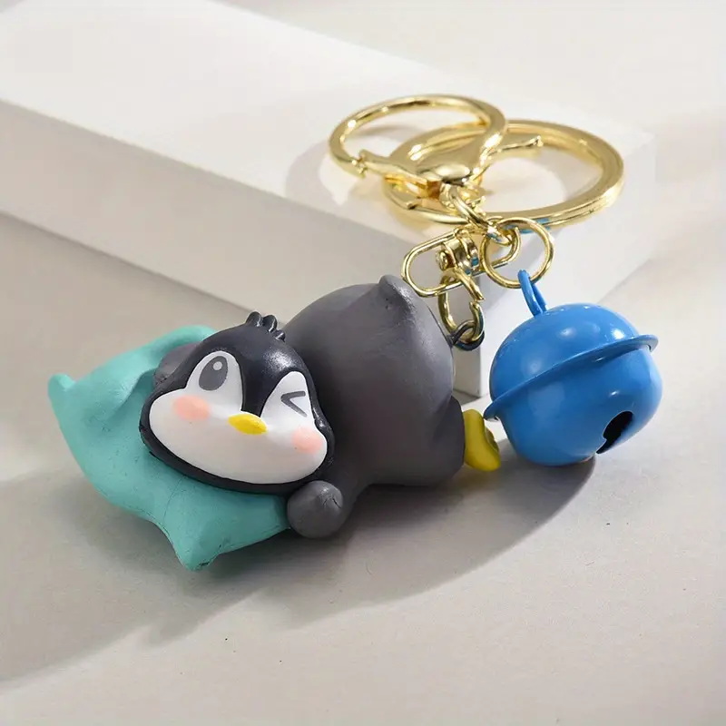 PVC Cartoon Pinguin Schlüsselanhänger Anhänger Dekoration Mit