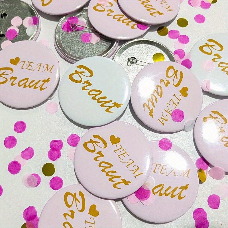 Bride Badges Team Bride Groom Badges Single Party Hen Party - Temu