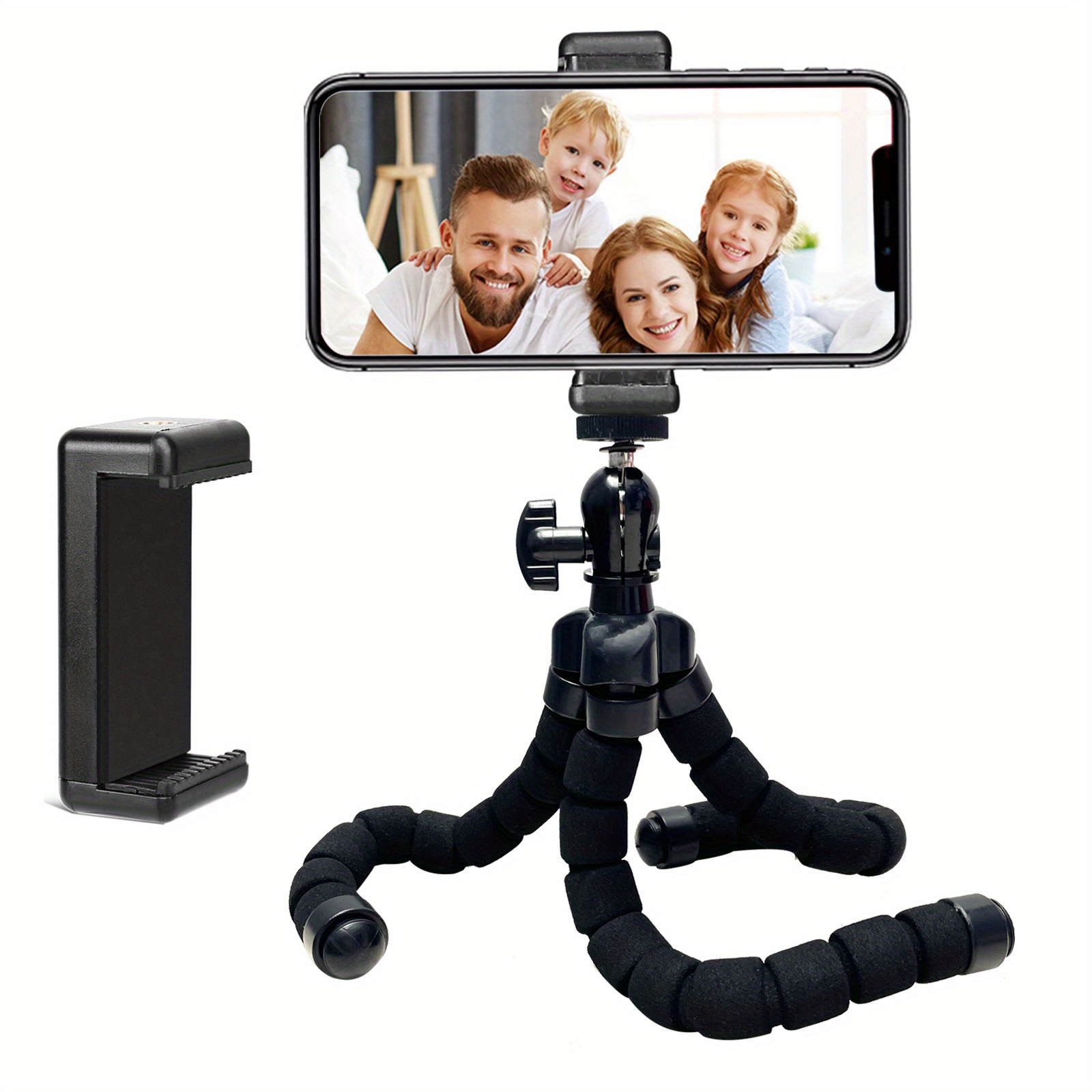 Trípode para teléfono, mini trípode de mesa, pequeño trípode de escritorio,  compacto Vlog de viaje, selfie, mango para iPhone 13, Samsung Smartphone