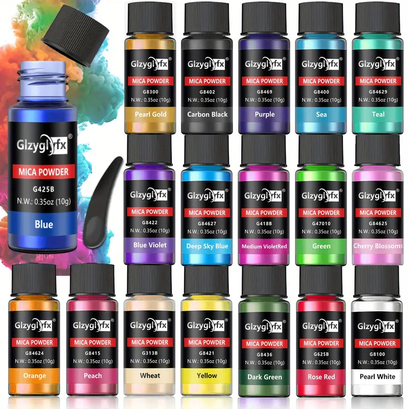  Mica Powder for Epoxy Resin - 30 Colors Pigment Powder