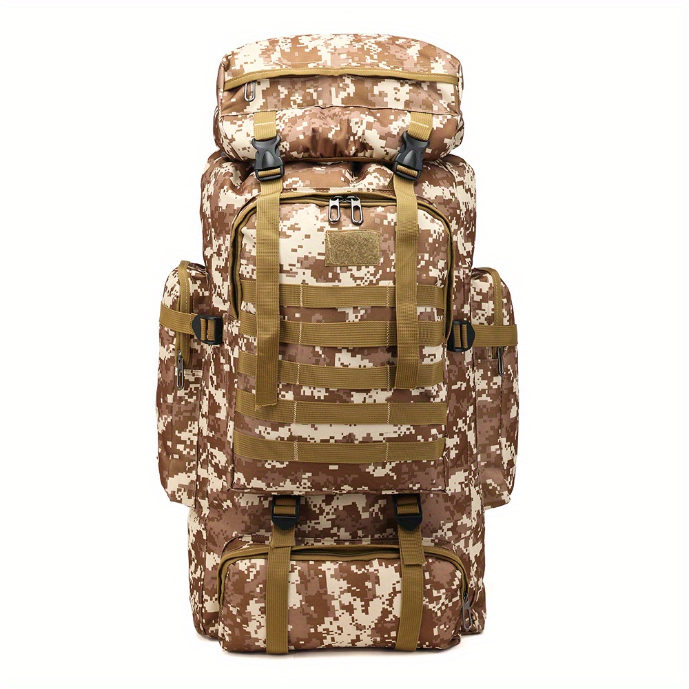  Mochila de camuflaje, mochila táctica militar, con gran  capacidad, trampa de hombro ajustable, para senderismo, caza, camping,  camuflaje : Deportes y Actividades al Aire Libre