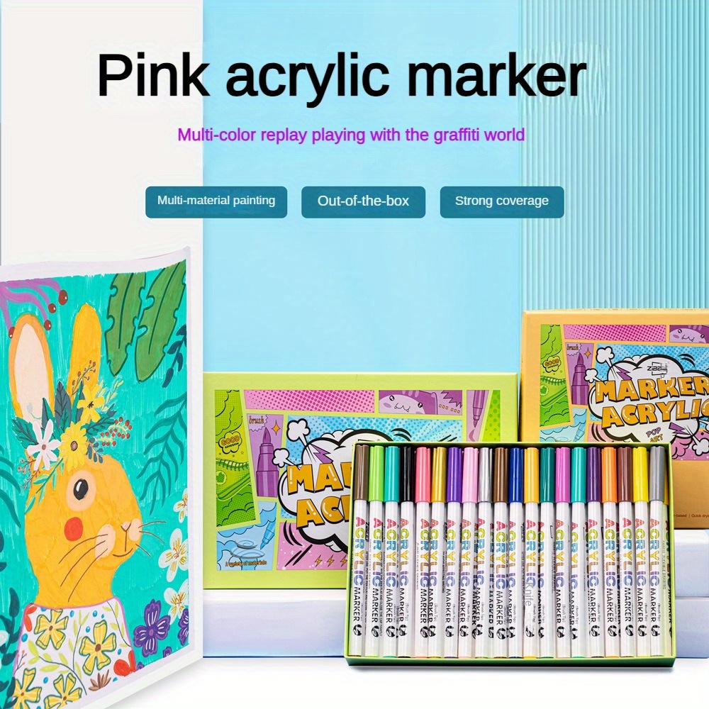 Acrylic Markers, Waterproof Paint Pens, Suitable For Ceramics, Rocks
