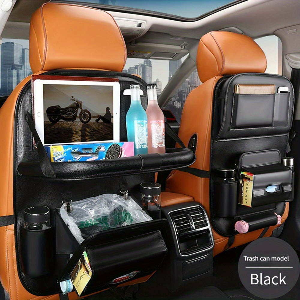 Kaufe Multi-Pocket-Autositz-Rücken-Hänge-Organizer-Tasche, universelle  Auto-PU-Leder-Aufbewahrungstasche, faltbares Regal