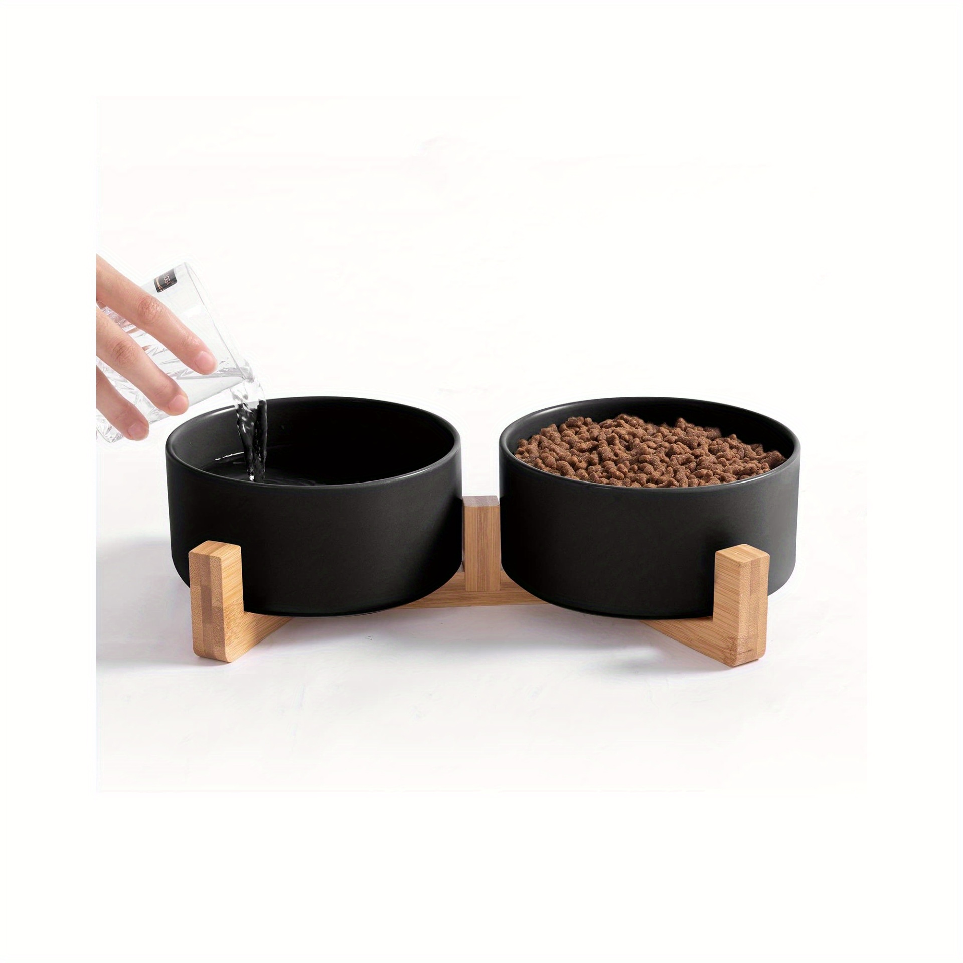 Raised Non-slip Ceramic Pet Food Bowl - Perfect For Cats & Dogs! - Temu