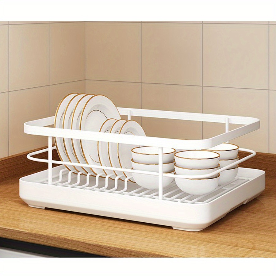 Double-layer Kitchen Dish Drying Rack with Drainboard Dish Racks With  Chopstick Cage Tableware Organizer Basket drain