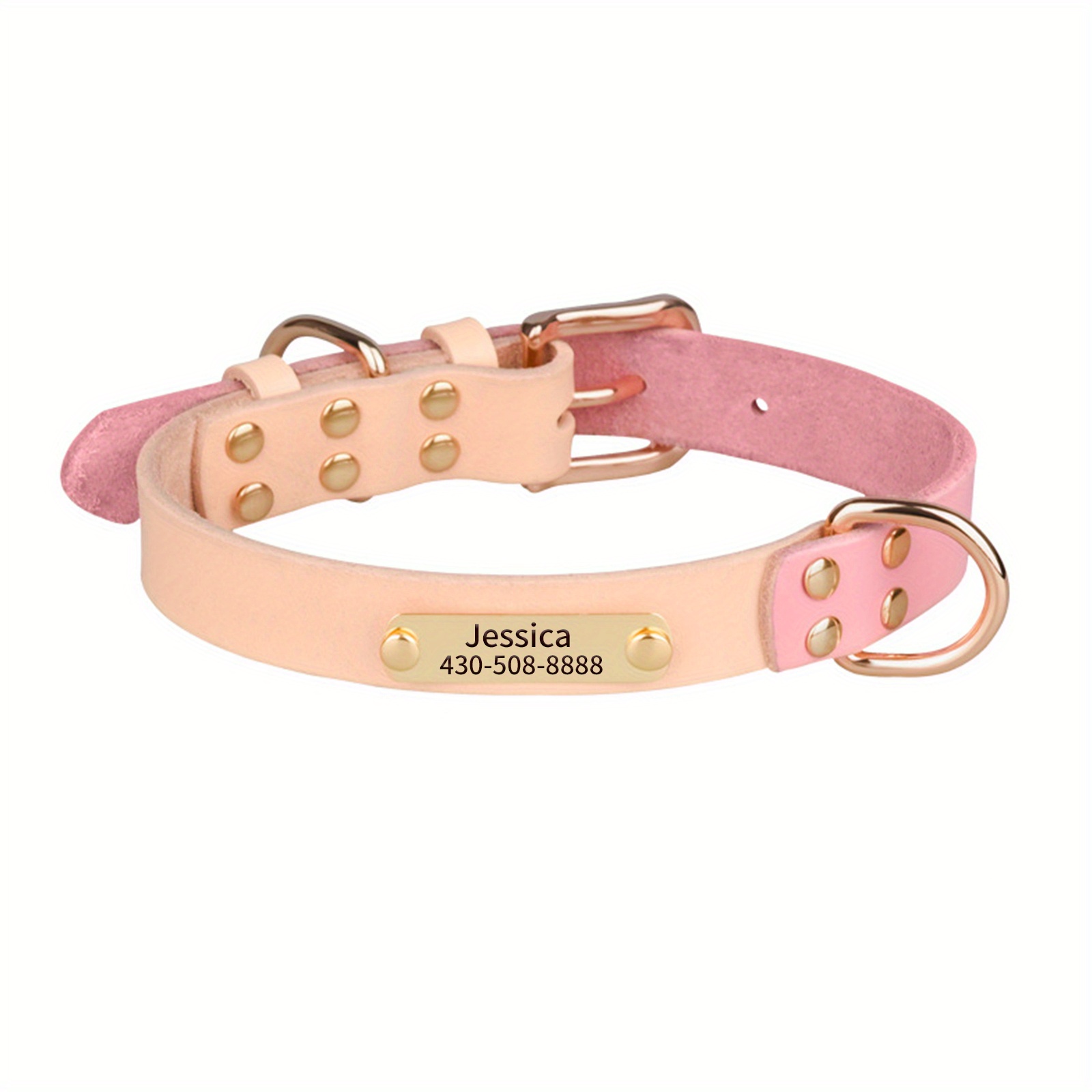 Dog Collar With The Name Pink