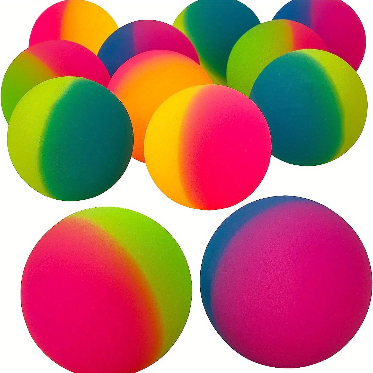 Rainbow bouncy store ball