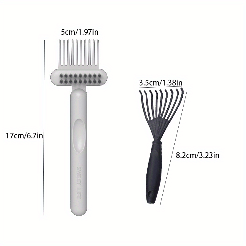 1pc Plastic Hair Brush Cleaning Tool, Simple Portable Comb Cleaner