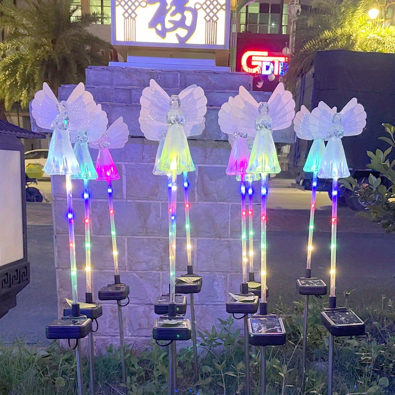 Angel solar outlet lights outdoor