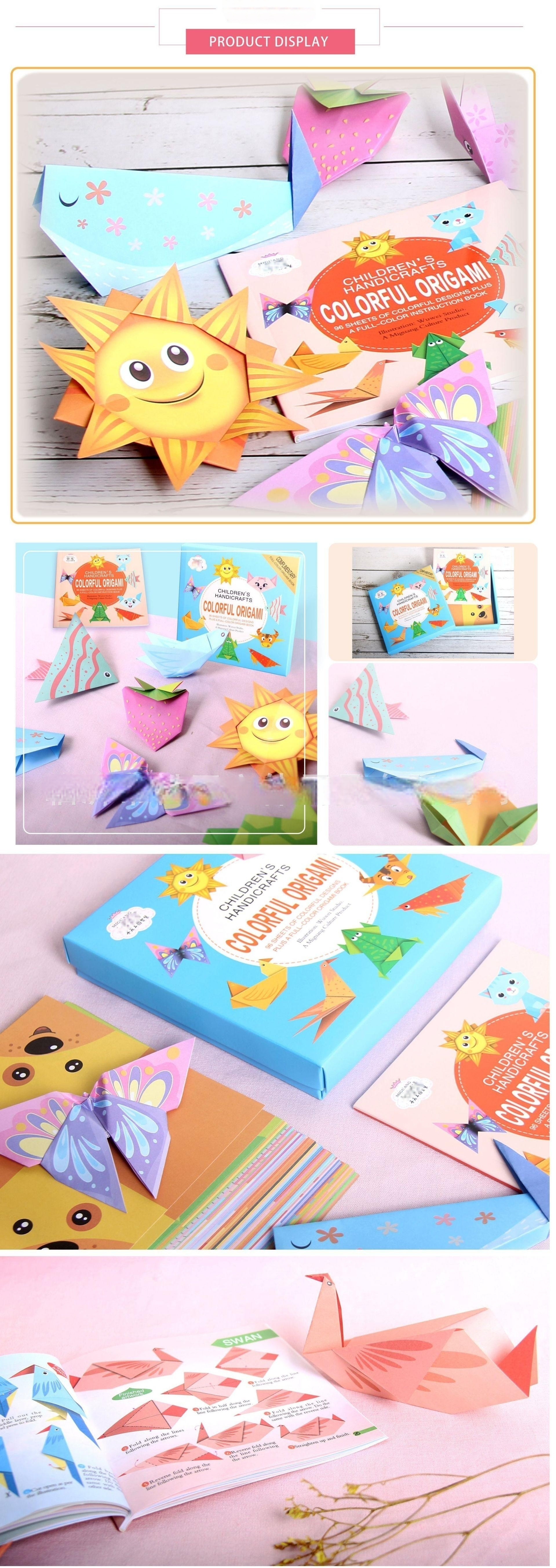 Children's Handmade Origami Set Puzzle Diy Color Origami Complete Book
