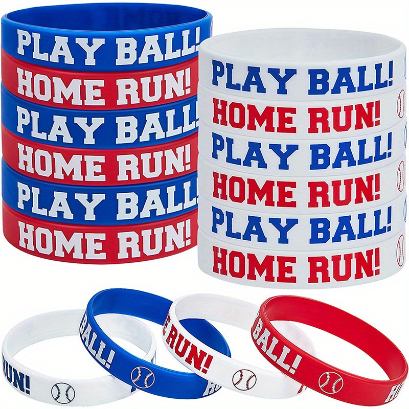 Sports Silicone Bracelet - Baseball, Basketball, Football, Softball, Rugby  Wristband For Club Activities And Gifts - Durable And Comfortable - Temu