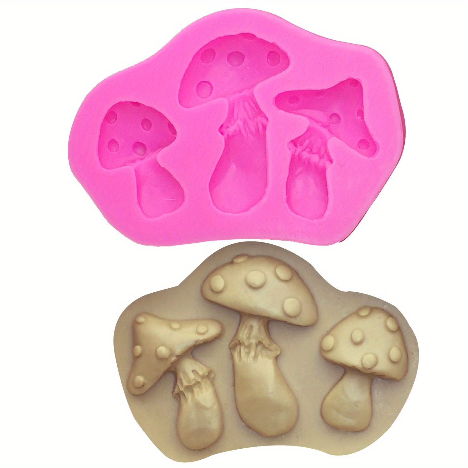 Mushroom Chocolate Mold 3d Silicone Mold Candy Mold - Temu