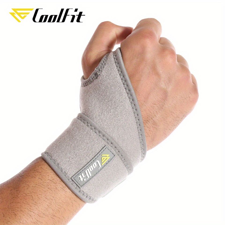 1pc Coolfit Wrist Brace With Adjustable Compression & - Suitable For Basketball, Weightlifting, Gym, Sports - Wrist Stabilization &, Hand Washable Device