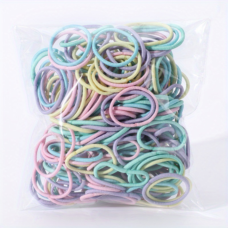 50 Pezzi Elastici Capelli Colorati, Fasce Capelli, Accessori