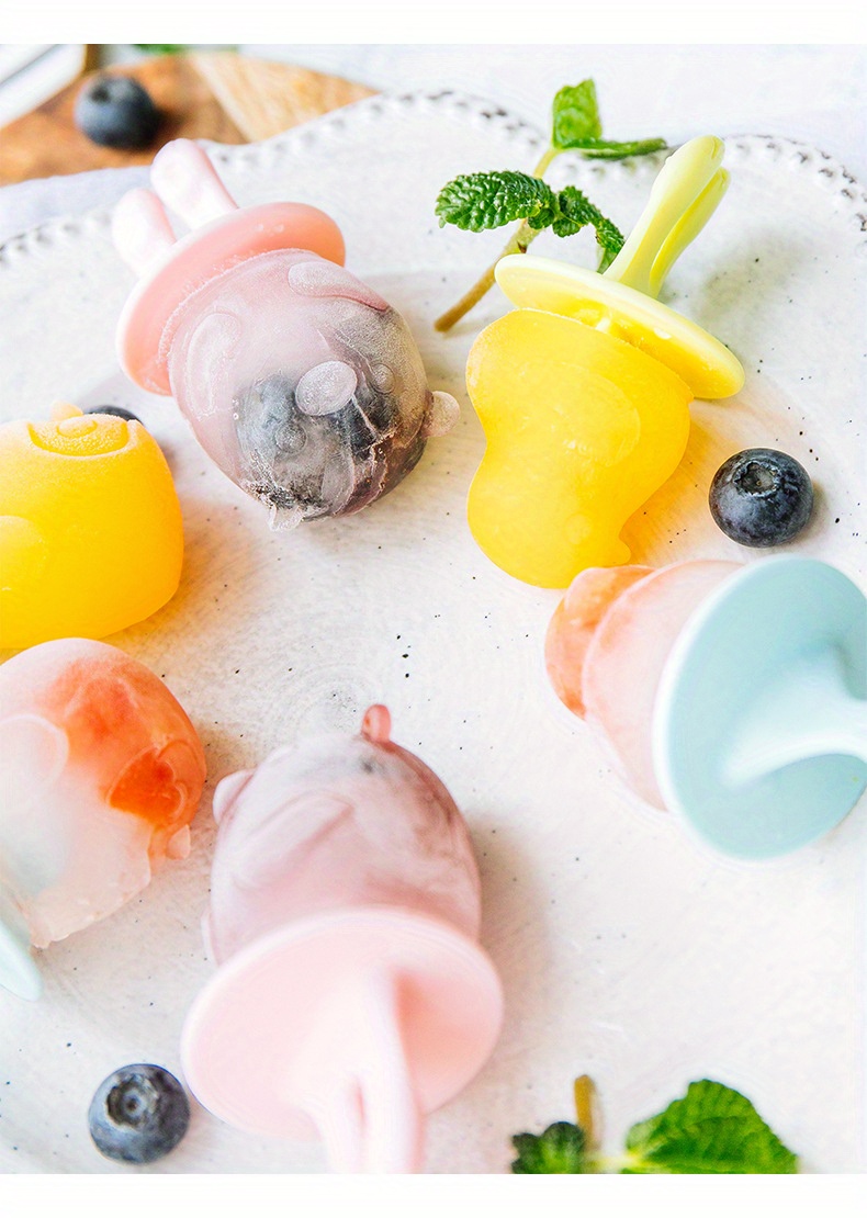 Cute Animal Shape Mini Popsicle Molds For Kids And Babies - Bpa Free  Silicone Ice Cream Molds For Homemade Diy Poesicles - Reusable And Dorm  Essentials - Temu