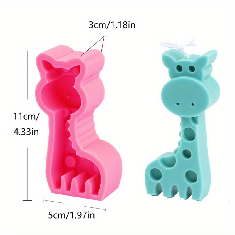 2pcs, Cute Forest Animal Silicone Molds for Fondant, Chocolate, Gumpaste,  and More - Perfect for DIY Cake Decorating and Kitchen Gadgets