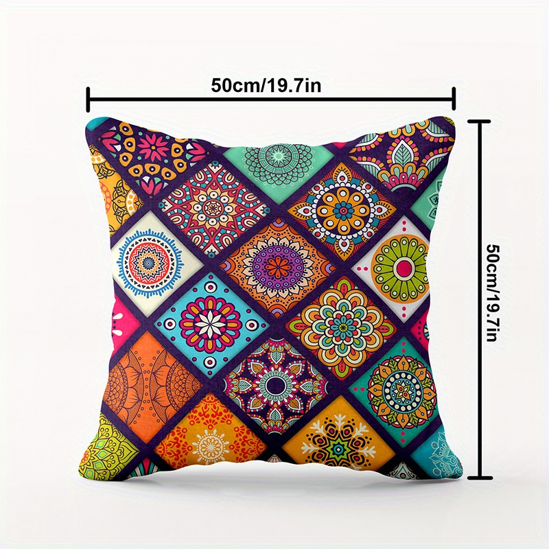 Image of 1pc Bohemian Style Classic Fashionable Home Cushion Cover (insert Not Included)