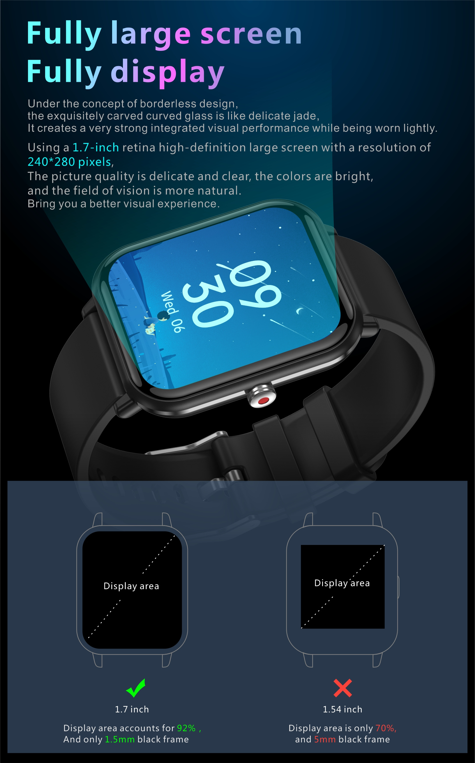 Smart Watch Answer Make Call Alexa Built in 4 27cmFitness Tracker With 100 Sport Modes Heart Rate Blood Oxygen Sleep Monitor Fit For Android And IPhone IP68 Waterproof details 2
