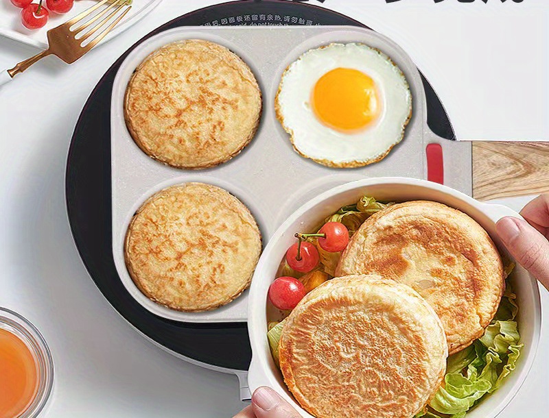 4-Cup Nonstick Egg Frying Pan, Healthy Granite Omelette Pan Egg Cooker Pan  Egg Skillet For Breakfast, Pancake, Plett Pan, Crepe Pan