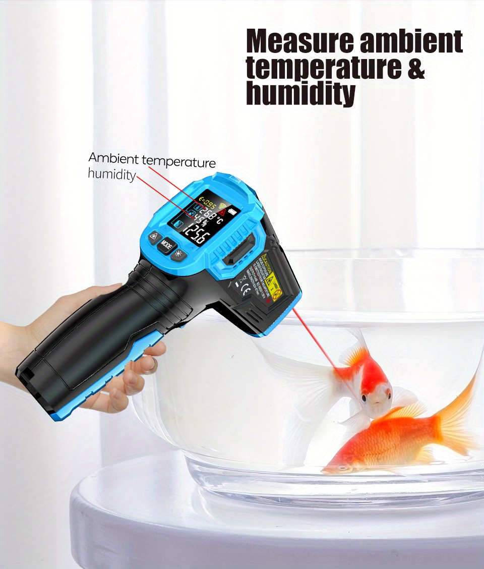 High-precision Infrared Thermometer Temperature Industrial Thermometer  Water Temperature Oil Temperature Kitchen Baking Oil Temperature Meter -  Temu