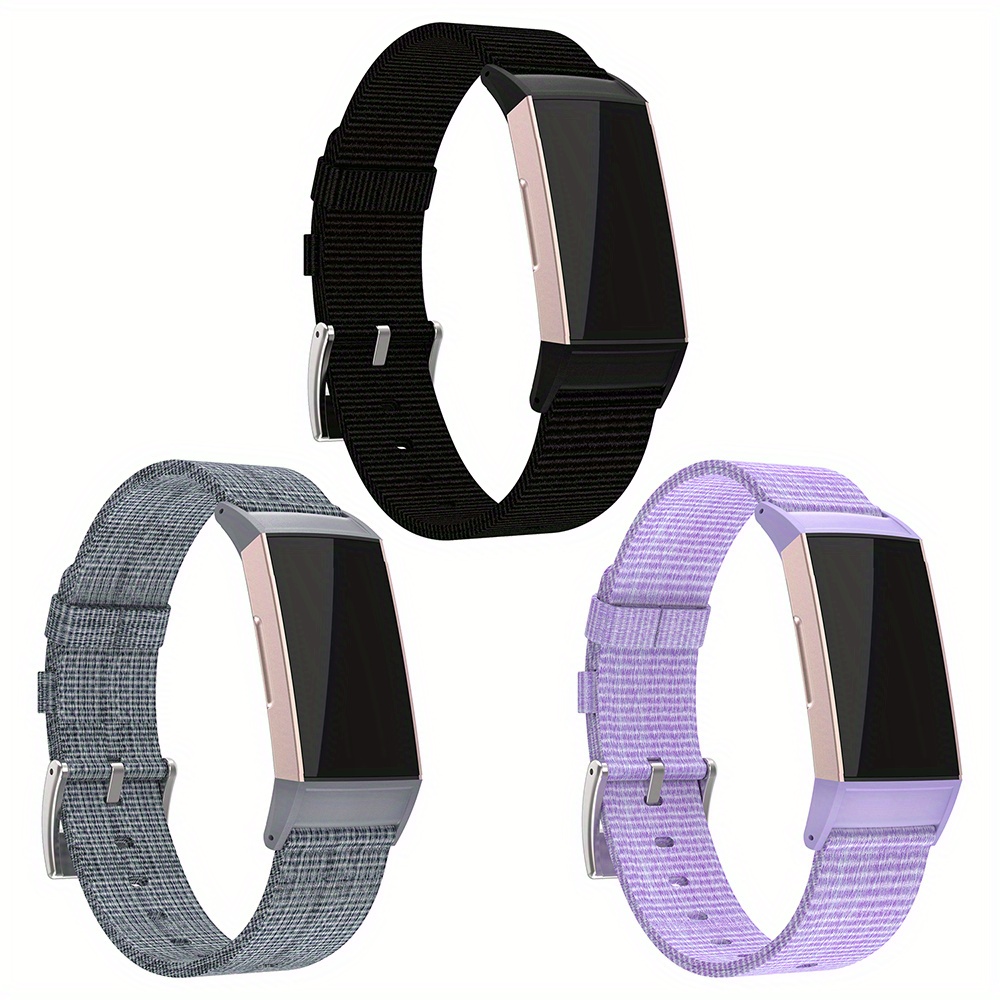 Fitbit charge 3 woven band sale periwinkle