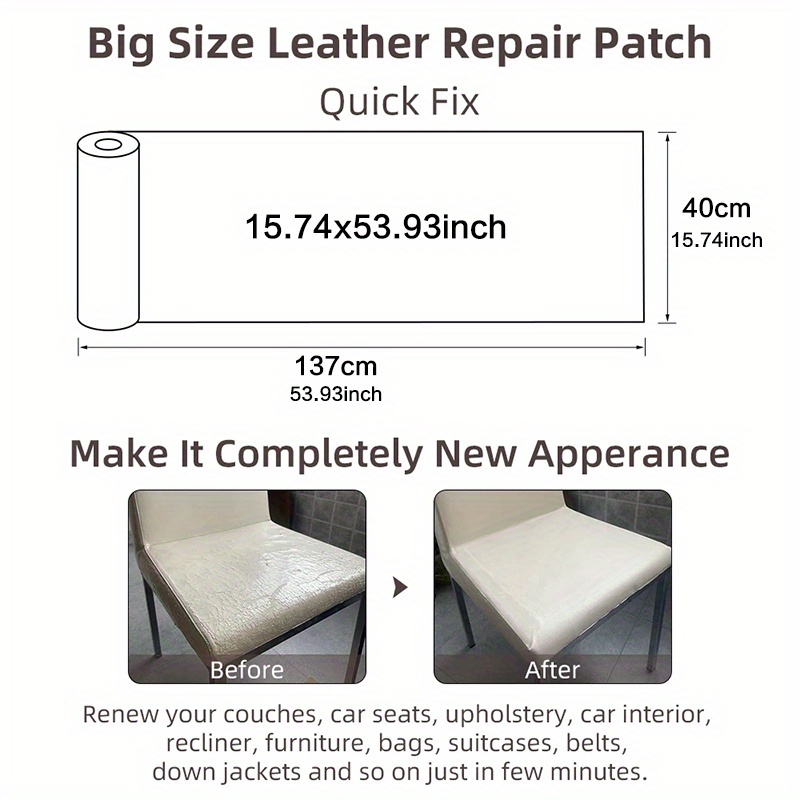 4 Size DIY Self-adhesive Leather Self-adhesive Repair Patch Sofa