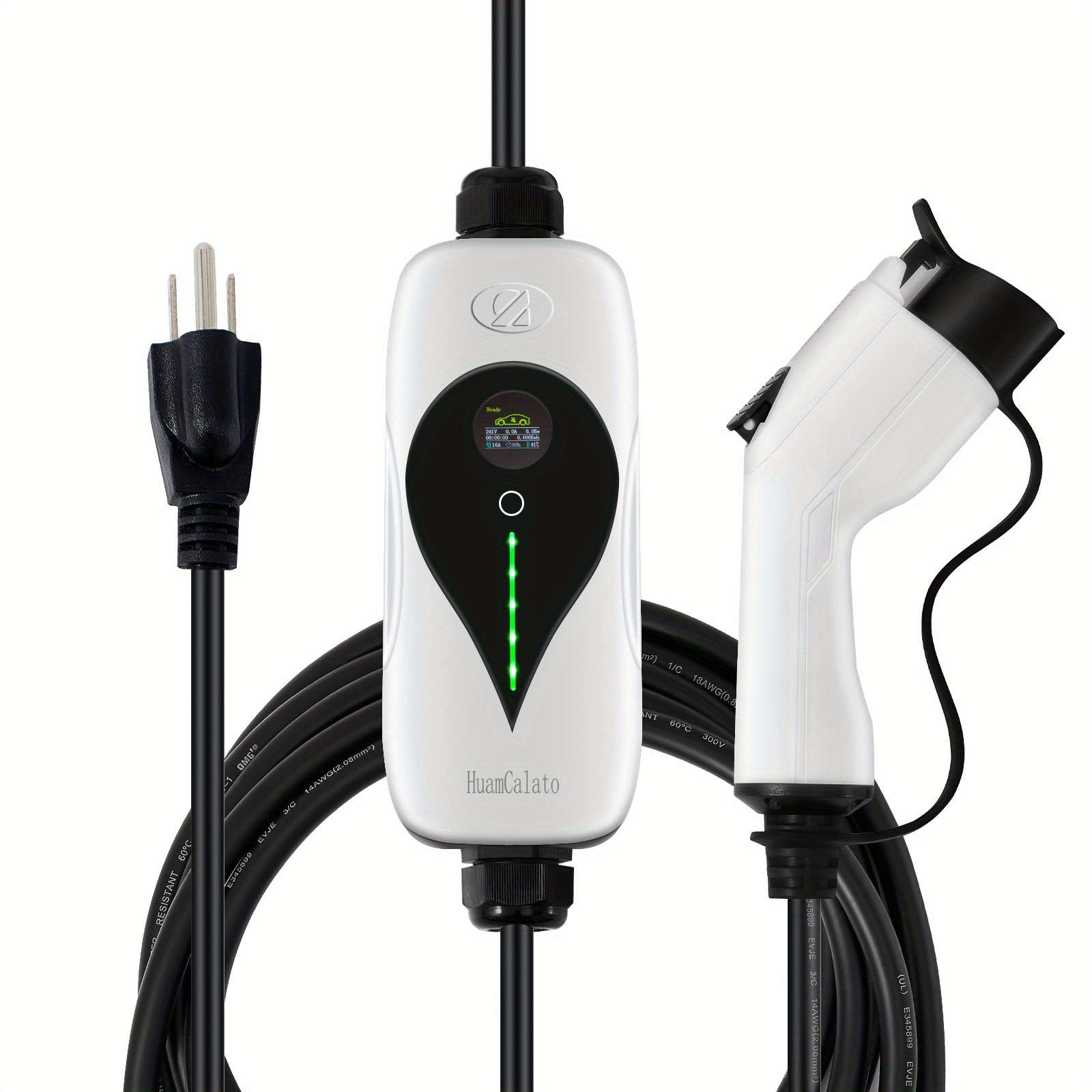 Portable Electric Vehicle Charger,ev Charger Compatible For Sae