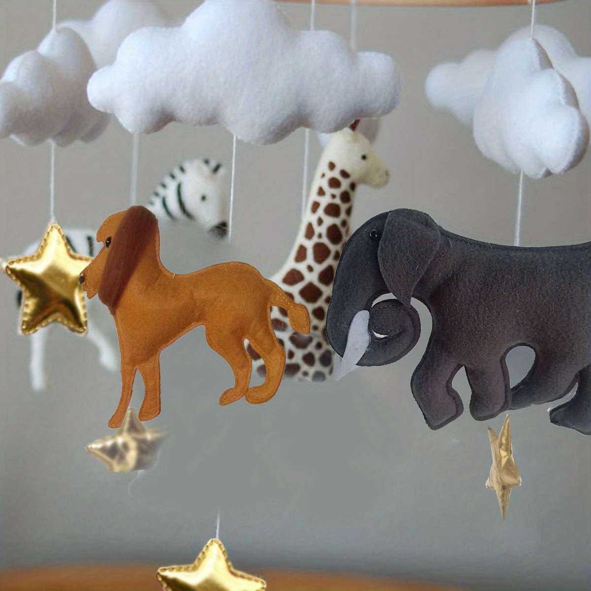Safari Baby Mobile Personalized Jungle Nursery Decor African Animals Mobile  Lion Hanging Mobile Gender Neutral Baby Gift 