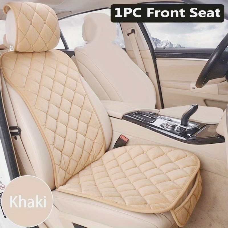 8PCS Univerasl Thick Car Seat Cover Autumn Winter Car Full Set Seat Cushion  Pad