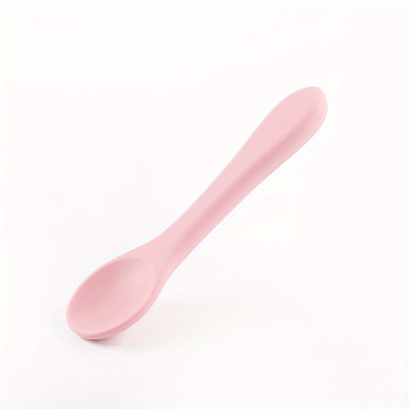 Baby-Led Weaning Silicone Spoon Learning Feeding Scoop Training Utensils  Newborn Toddler Tableware 