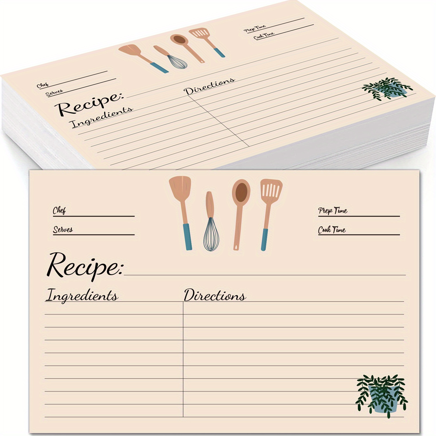Premium Recipe Cards Double Sided Kitchen Design Kitchen - Temu