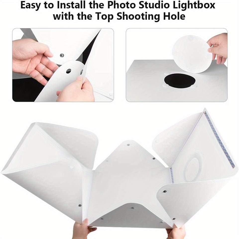 Foldable Mini Photography Light Box Studio Photo Background Lightbox 6  Colors