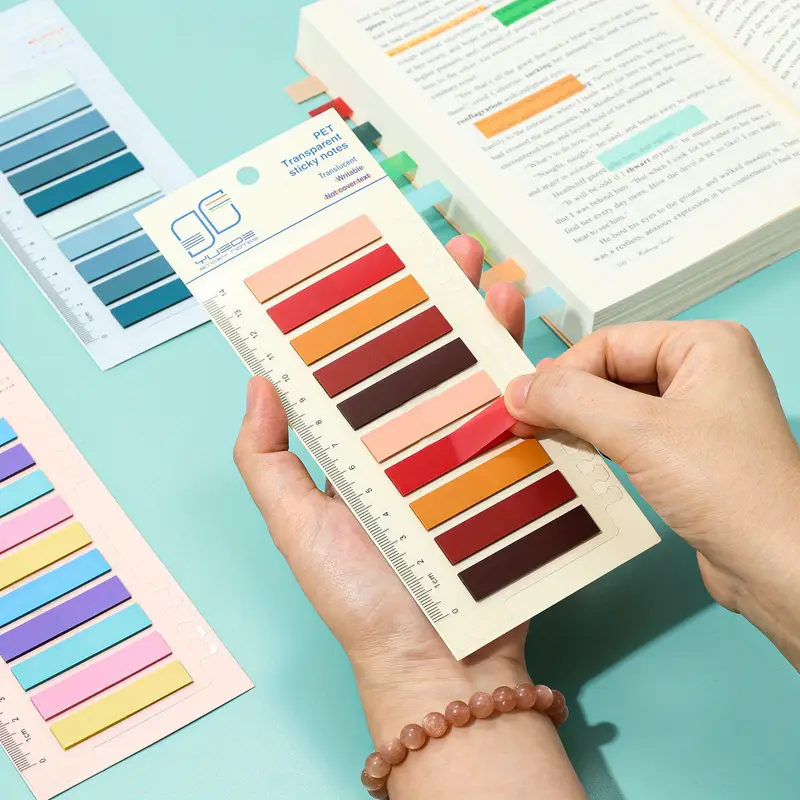 Assorted Color Translucent Notes Index Student - Temu South Africa