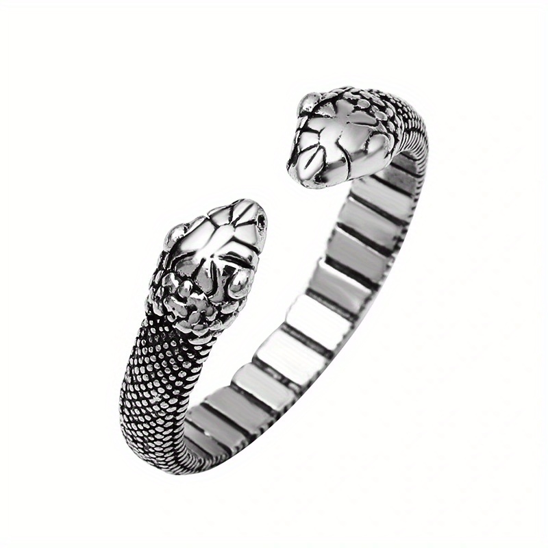 Men's Snake Adjustable Ring Open Pretty Finger Accessories