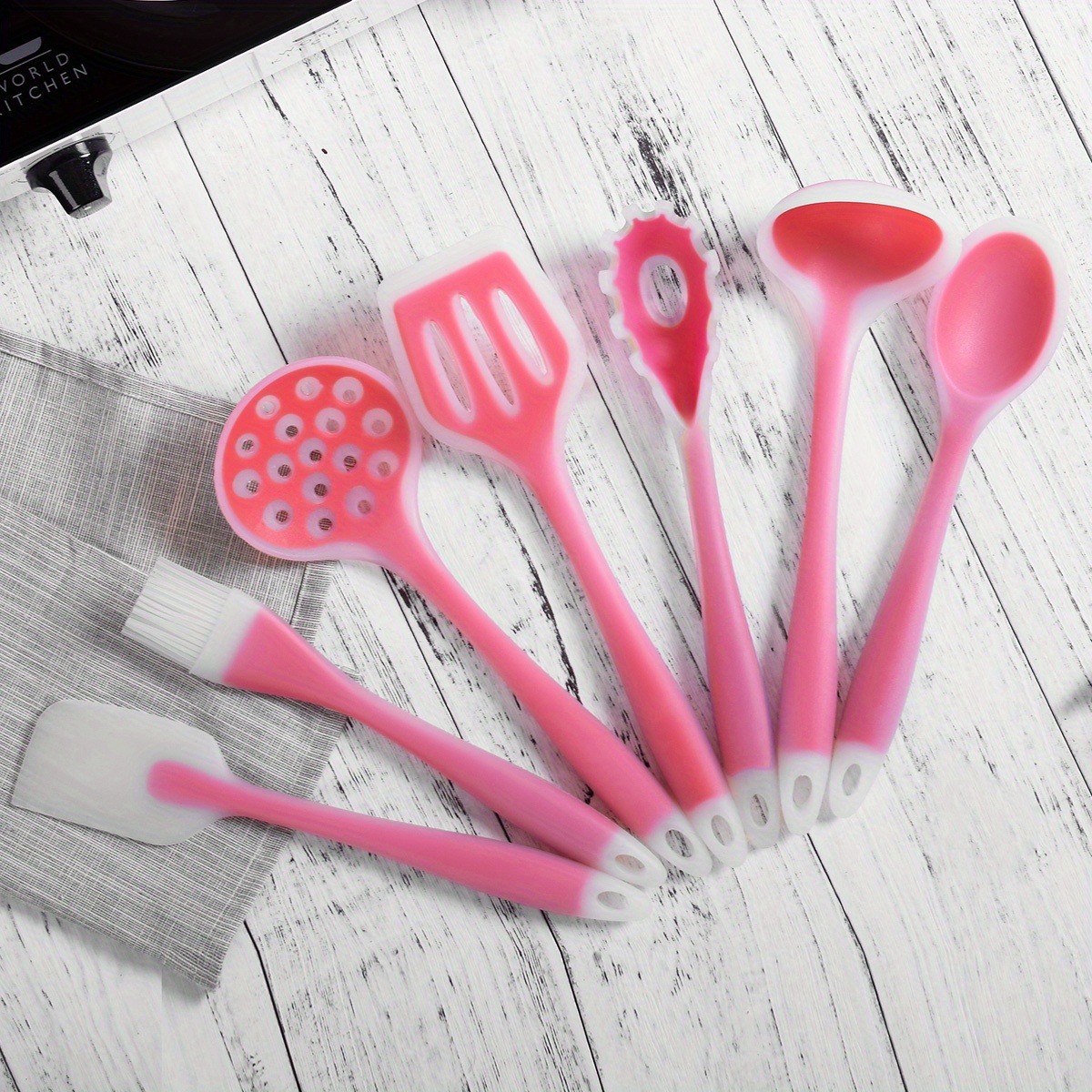 1pc Silicone Turner Stainless Steel Handle Wide Mouth - Temu