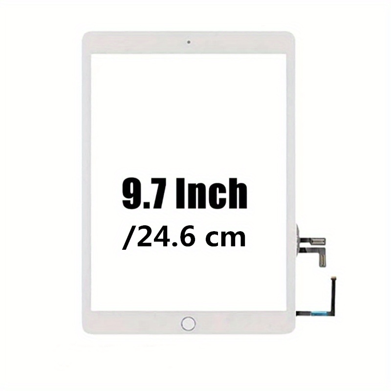 Écran tactile pour iPad Air avec bouton d'accueil et support pour appareil  photo - blanc