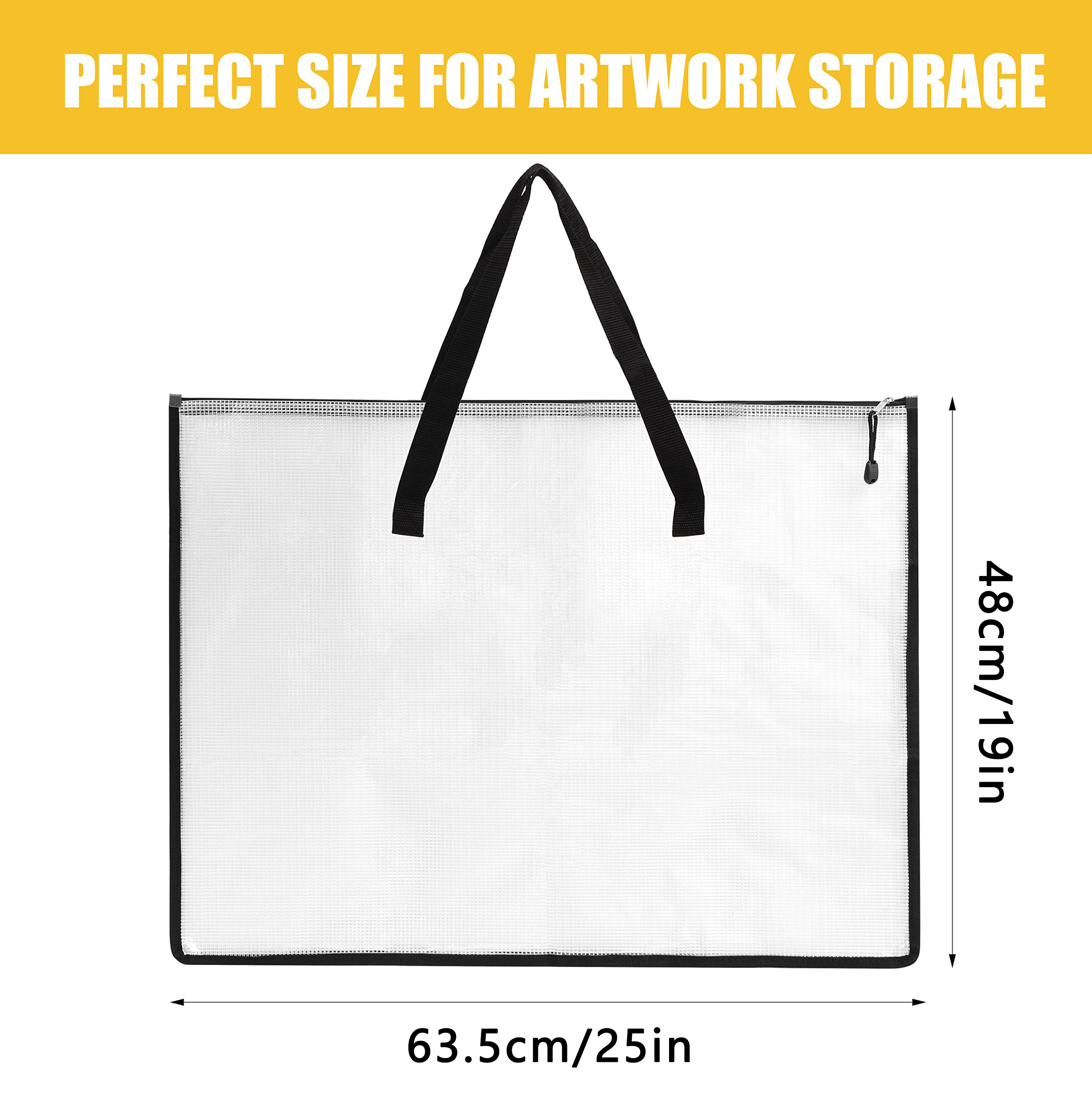 Art Portfolio Bag Artist Supply Organizer With Handle - Temu