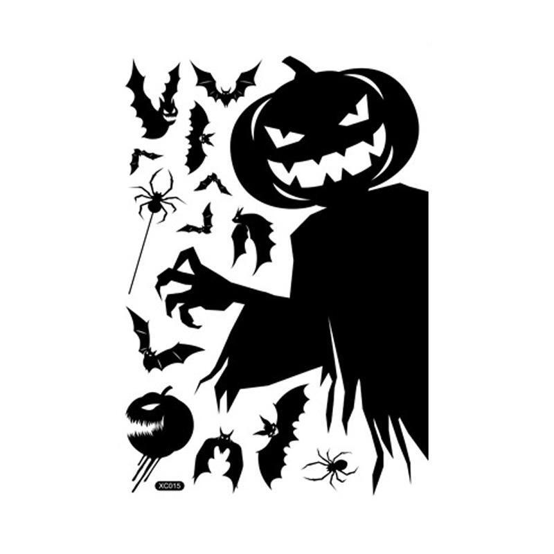 halloween monster window clings 1pc no power needed   party decorations details 2