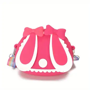 Crossbody Bag Suitable For 3-12 Years Children, A Very Small Cute Purse,  Rabbit Shape Pocket, Silicone Material, Girls Wallet - Temu France