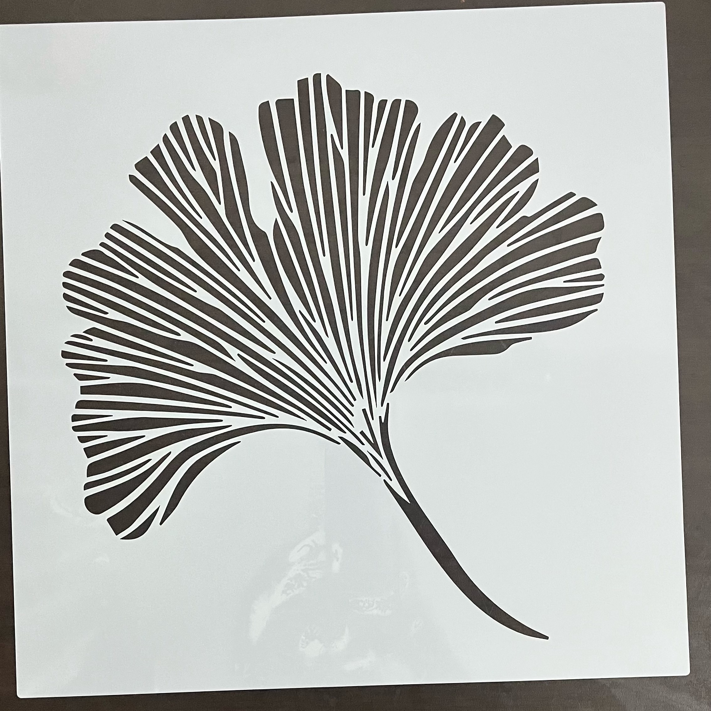 3 Pezzi Di Stencil Per Pareti Floreali, 29,97 Cm Di Grandi Dimensioni  Riutilizzabili Cinesi Ginkgo, Anemone Grande, Stencil Per Arte Floreale  Estiva P