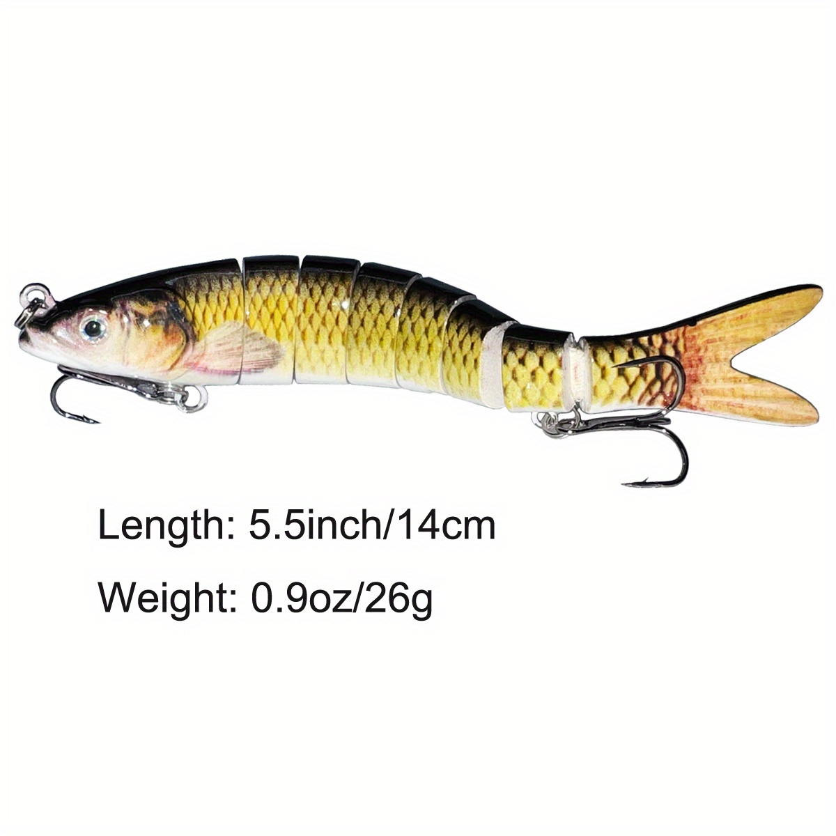 XBLACK 2-8 Jointed Minnow Fishing Lure Life-Like Swimbait Hard Fishing Lure  Bass Bait