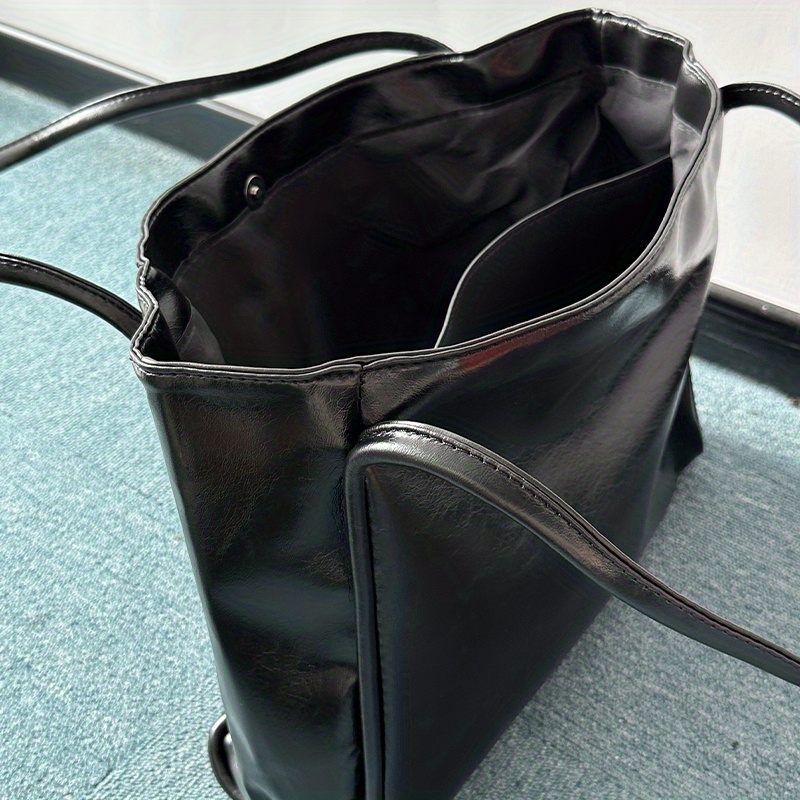 Minimalist Vegan Tote Bag, Fashion Large Capacity Hobo Bag