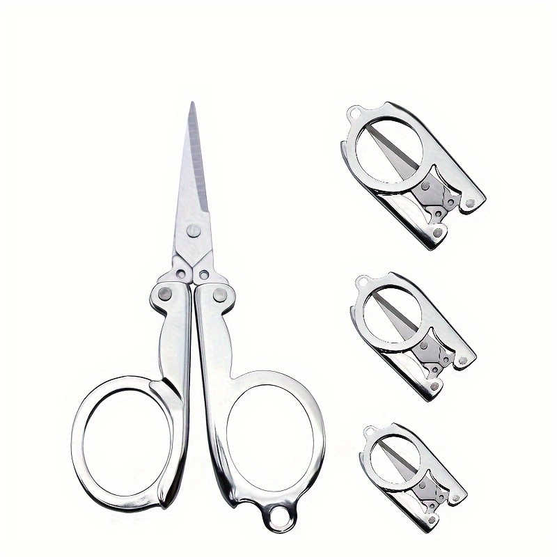 1 Stainless Steel Foldable Small Scissors Sewing - Temu
