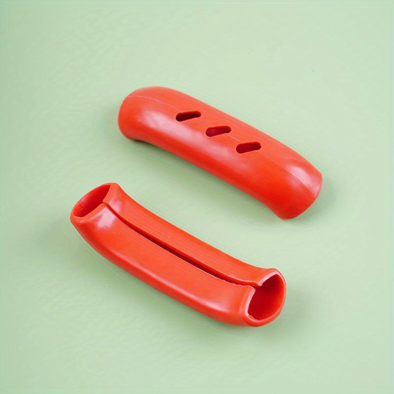 1 Pair Soft Insulated Heat Resistant Handle Cover Non-slip Anti-scald  Silicone Pot Grip Handle Sleeve Kitchen Supplies 