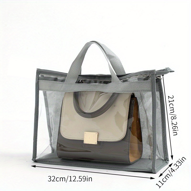 Hangable Handbag Clear Storage Dustproof Bag, Waterproof Bag