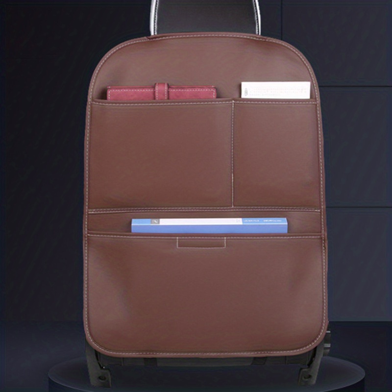 Universal Car Seat Back Storage Bag Anti Kick Pad