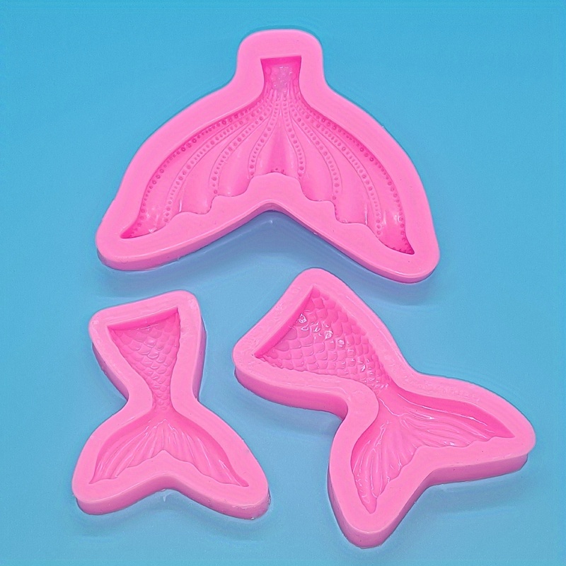 NAMIS 6pcs Molde de Silicona Cola de Sirena, Marina Animales Moldes Silicona,  Jabón Moldes Silicona Reposteria, Moldes de Pastel de Silicona Fondant 3D  para Decorar Pasteles,Chocolate,gelatina,Dulces : : Hogar y cocina