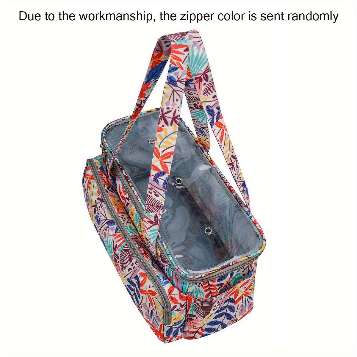 Yarn Organizer Tote Bag, Knitting Project Bag, Travel Crochet Tote