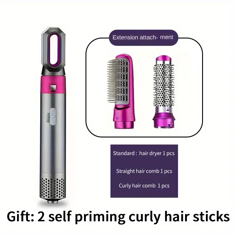 electric hair dryer brush 3 in1 5 in 1 negative ions blow dryer comb hair styler hairdryer hair blower brush details 4