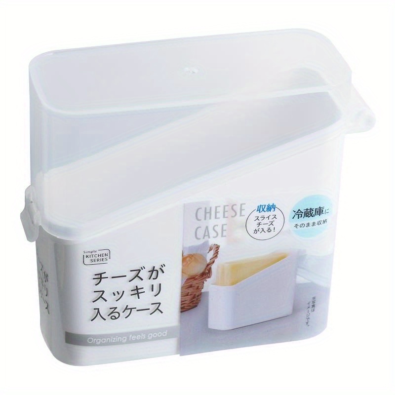 1pc Cheese/butter Block/condiment Storage Box With Flip Lid, Suitable For  Fridge/freezer Organizing